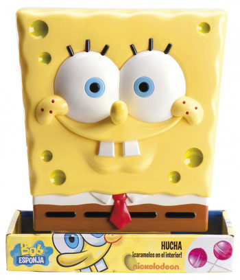Sponge Bob Spardose mit Drehverschluss, Kunststoff, im Display