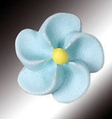 Zucker-Blumen, hellblau