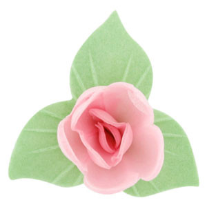 Waffel-Blumen, rosa, 53mm, 180 Stück
