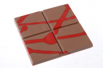Lebensmittelfarbe auf Kakaobutterbasis, rot, für Schokoladenflächen, 150g, 1 Stück