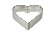 Herz-Tortenring, Alu-Backring, 235x50x2mm, 1 Stück