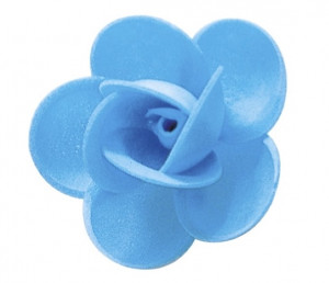 Waffel-Blumen, hellblau