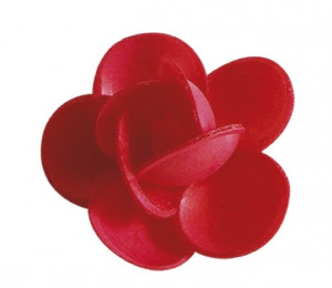 Waffel-Blumen, rot
