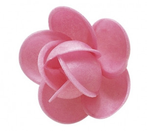 Waffel-Rose, rosa, 50mm, 100 Stück