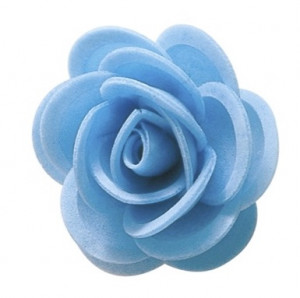 Waffel-Blumen, blau, 45mm, 100 Stück