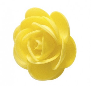 Waffel-Blumen, gelb, 45mm, 100 Stück