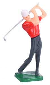 Torten-Deko-Kit Golf, Kunststoff, 4-teilig, 9,5-12,5cm, 10 Set