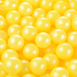 Zucker-Perlen, gelb, glutenfrei, 9mm, 1kg