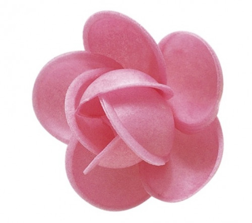 Waffel-Rose, rosa, 50mm, 100 Stück