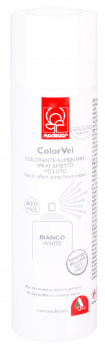 Velvet-Lebensmittelspray mit Samteffekt, weiss, zum Dekorieren von Eistorten, Speiseeis und Mousse, 250ml, 1 Stück
