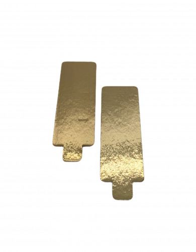 Tortenteller mit Grifflasche, Tortenunterlage, gold, 130x45mm, 100 Stück